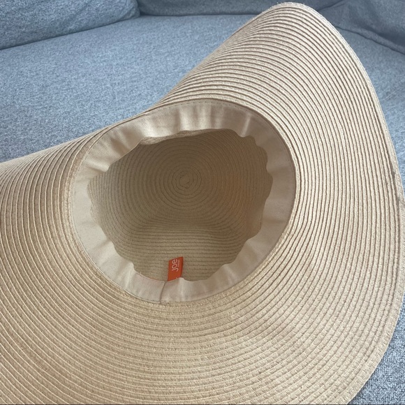 BIG HAT OVERSIZE SUN SUMMER TAN BEIGE - Picture 2 of 2
